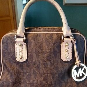 Michael Kors,purse brown and beige